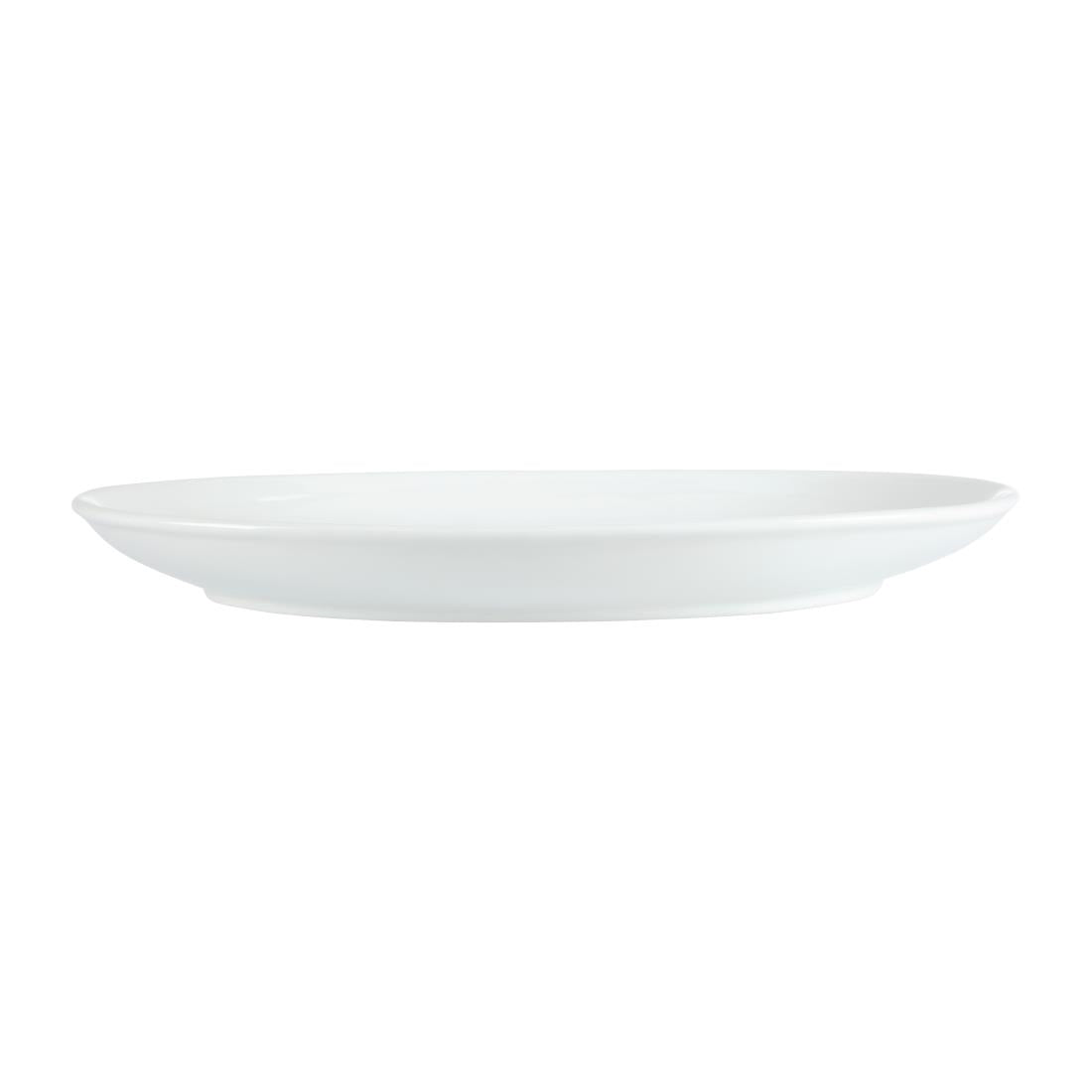 Olympia Whiteware French Deep Oval Plate White - 365mm (2 Pack) • PAS-CC891