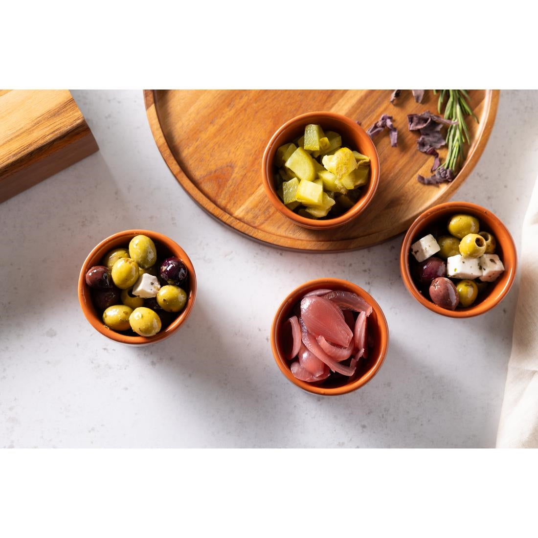 Olympia Tapas Rustic Mediterranean Ramekins 77mm (6 Pack) (Pack of 6) • PAS-CD739