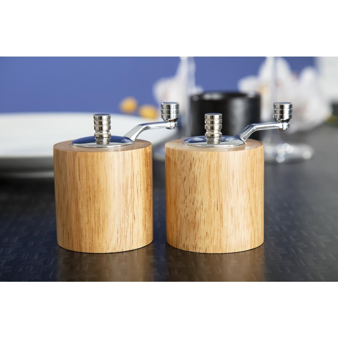 Olympia Bamboo Salt & Pepper Mill Grinder Set • PAS-CE246
