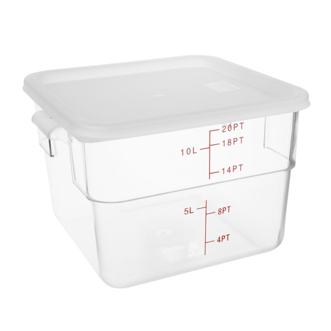 Hygiplas White Square Food Storage Container Lid Large • PAS-CF051
