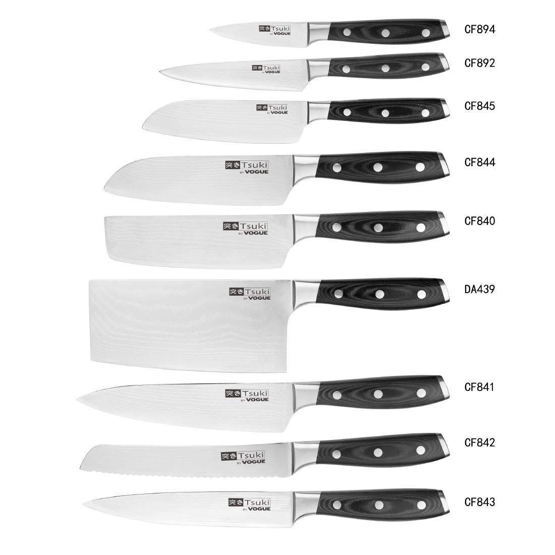 Vogue Tsuki Series 7 Utility Knife 128mm • PAS-CF892
