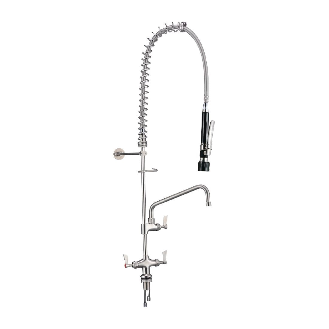 3monkeez Hob Mounted Pre-Rinse Tap with 305mm Pot Filler Black (Dimensions: 970(H) x 319(W)mm / 37x13" | Output: 3.5Ltr/m) • PAS-CG165