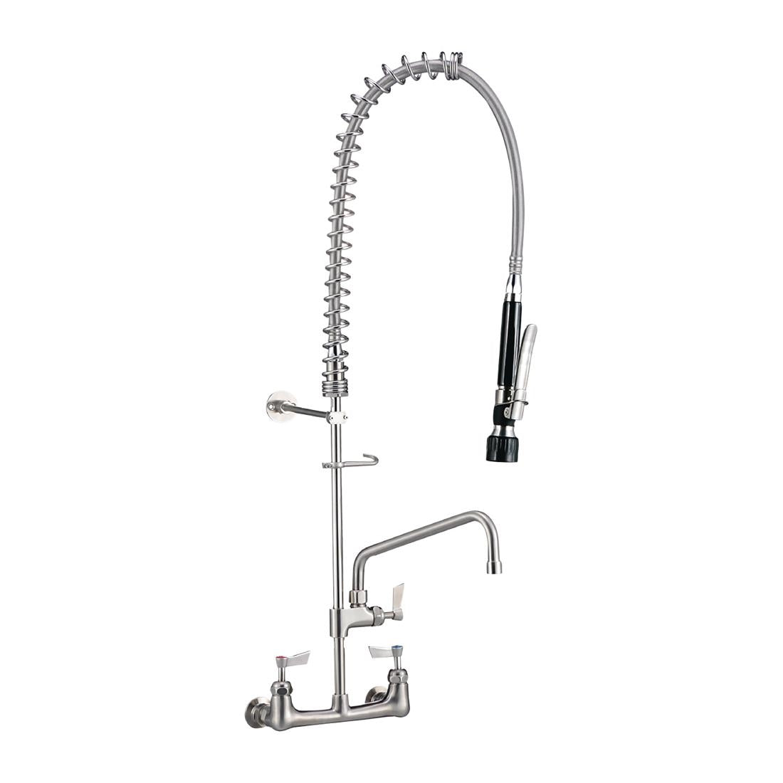 3monkeez Wall Mounted Pre-Rinse Tap with 305mm Pot Filler Black (Dimensions: 930(H) x 406(W)mm / 37x16" | Output: 3.5Ltr/m) • PAS-CG171