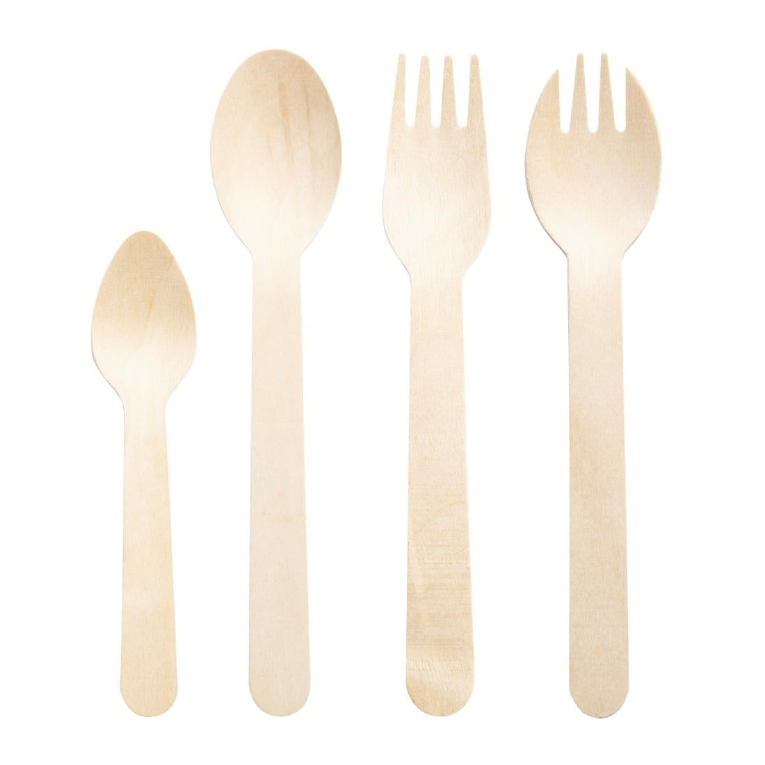 Fiesta Compostable Individually Wrapped Wooden Teaspoons (500 Pack) (Pack of 500) • PAS-CH085