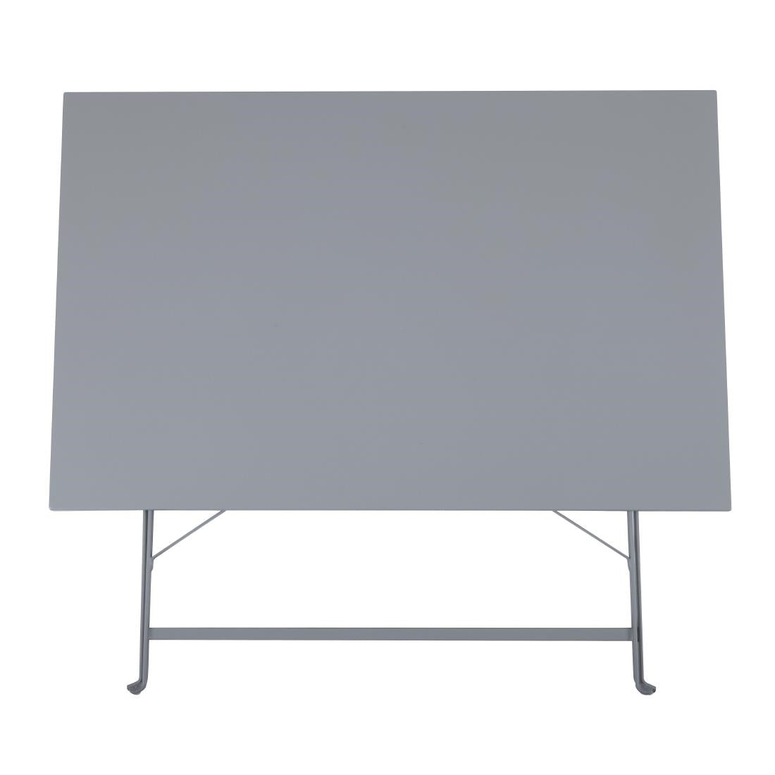 Bolero Pavement Style Folding Table Grey 1100mm x 700mm • PAS-CH969
