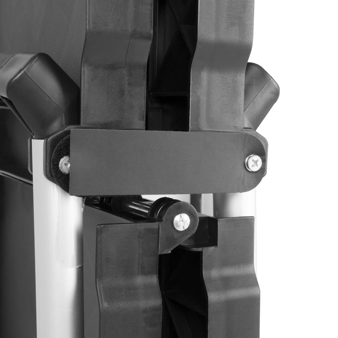 Vogue 3 Tier PP Folding Trolley Black Small (835(H)x645(W)x405(D)mm) • PAS-CK113