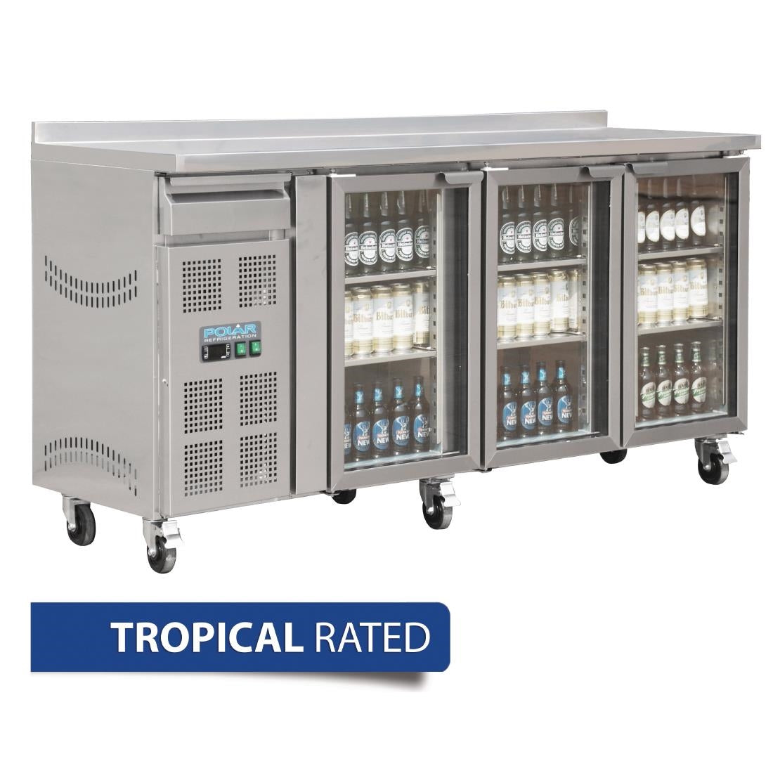Polar 3 Door Premium Bar Fridge • PAS-CK491-A