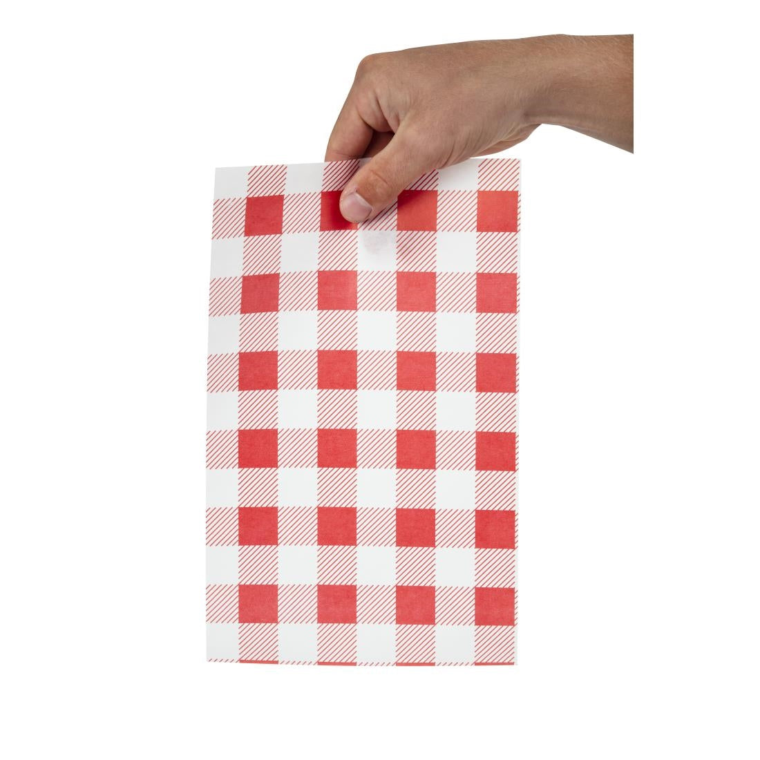 Red Gingham Greaseproof Paper 310mm (Pack of 200) • PAS-CL658