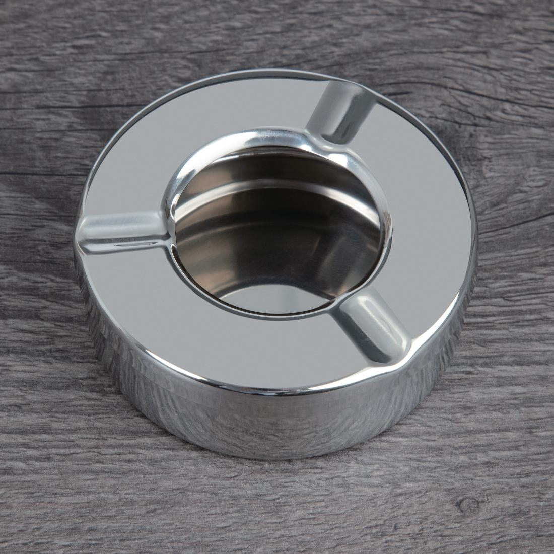 Olympia Windproof Stainless Steel Ashtrays (6 Pack) • PAS-CM368