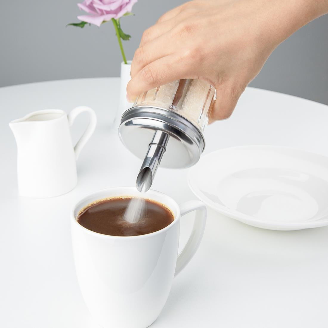 Olympia Sugar Pourer With 19mm Single Spout (175(H) x 75(Ø)mm / 6.8x2.9". 19.3mm Spout) • PAS-CN679