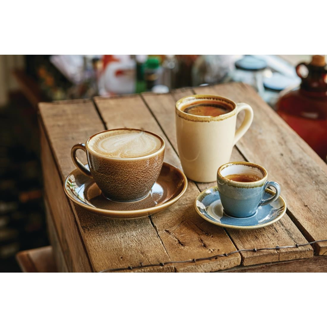 Olympia Kiln Espresso Saucer Bark • PAS-GP361