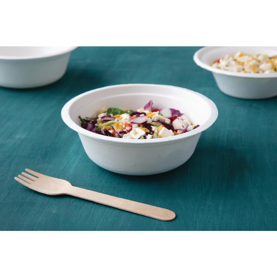 Fiesta Compostable Bagasse Bowls Round (50 Pack) (Sizes: 300ml - 950ml | Pack Quantity: 50) • PAS-P_CW906