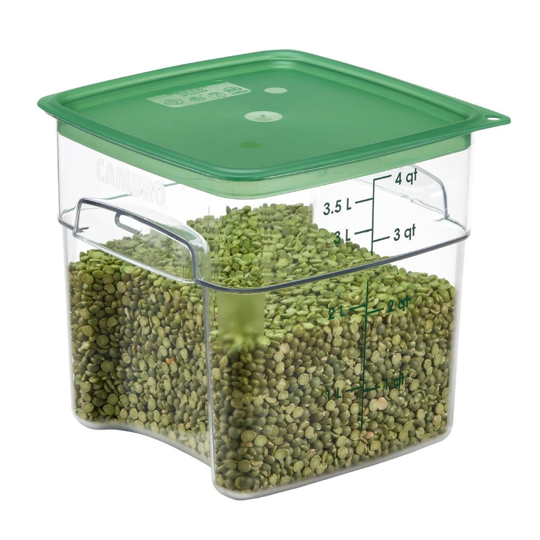 Cambro Fresh Pro Square Container Polycarbonate - Clear - 3.8Ltr • PAS-CU137