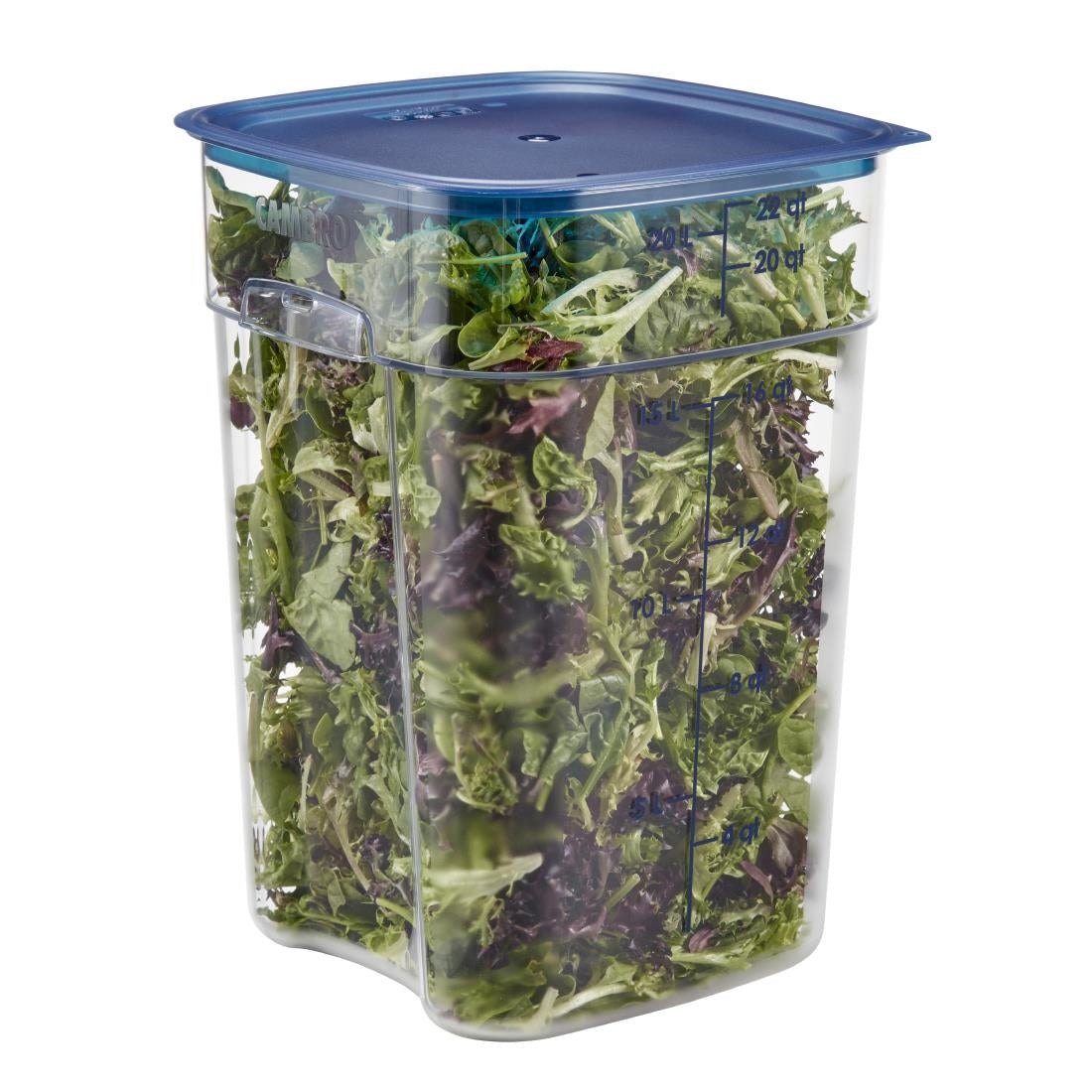 Cambro Fresh Pro Square Container Polycarbonate - Clear - 20.8Ltr • PAS-CU142