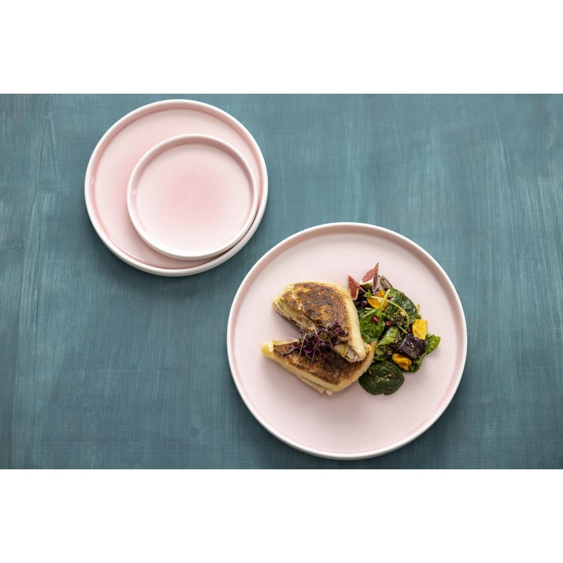 Olympia Fondant Plate Pink - 270mm 10 2/3" (4 Pack) • PAS-CU452