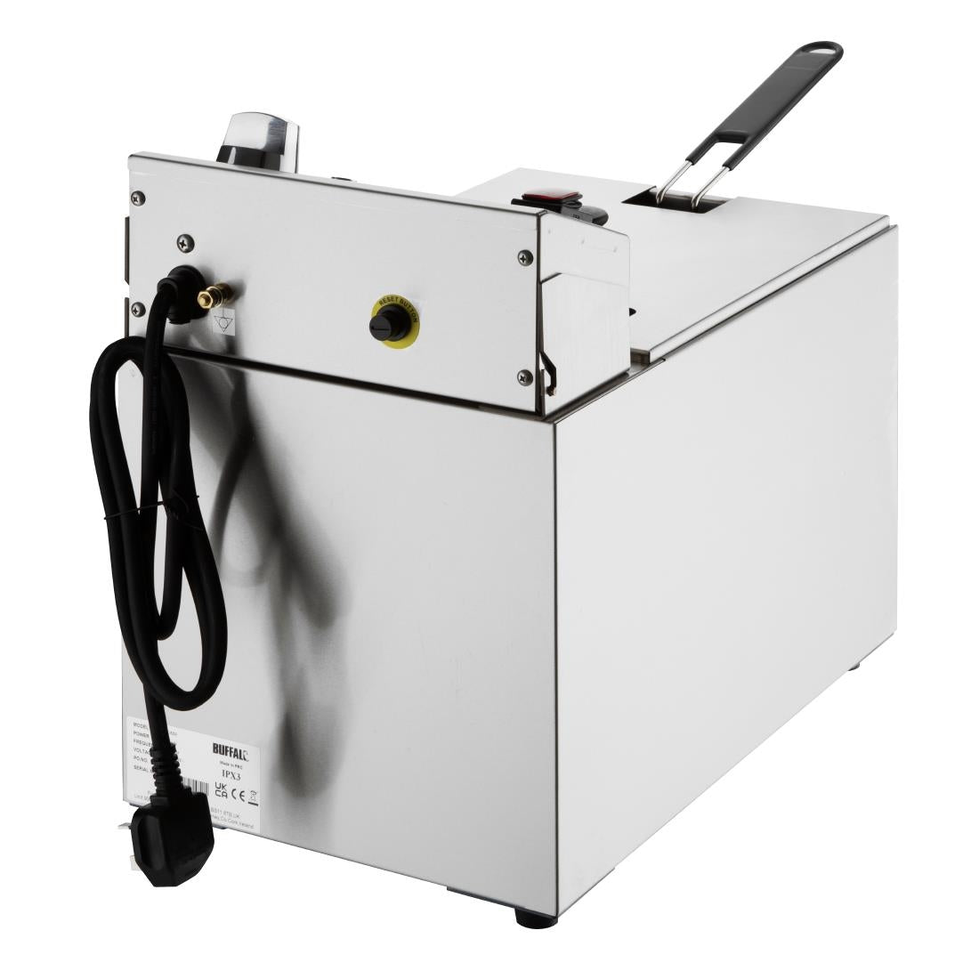 Apuro Single Tank Electric Fryer with Timer 8Ltr • PAS-CU620-A