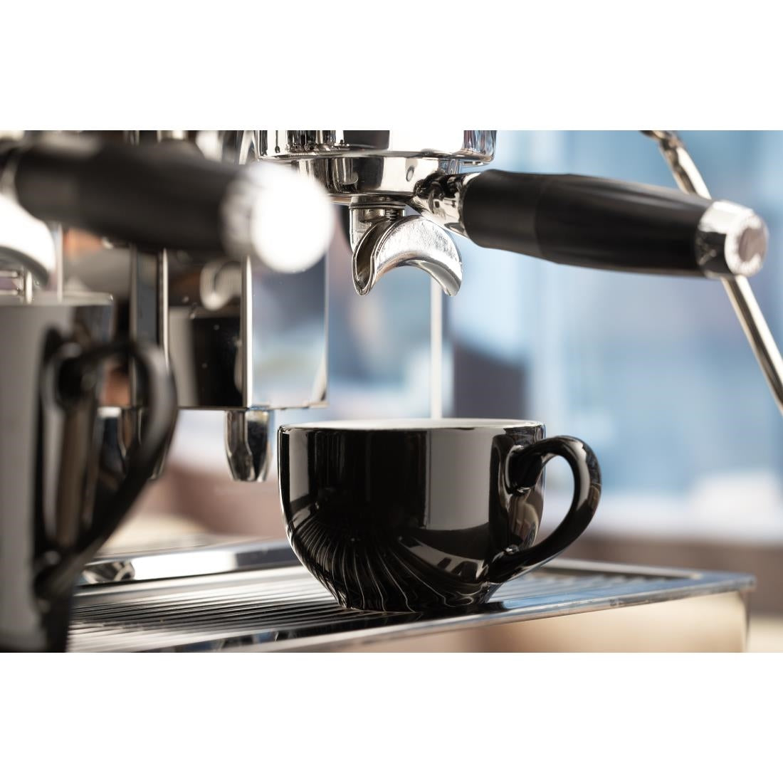 Olympia Cafe Coffee Cup Black - 230ml 8fl oz (Box 12) • PAS-CU953