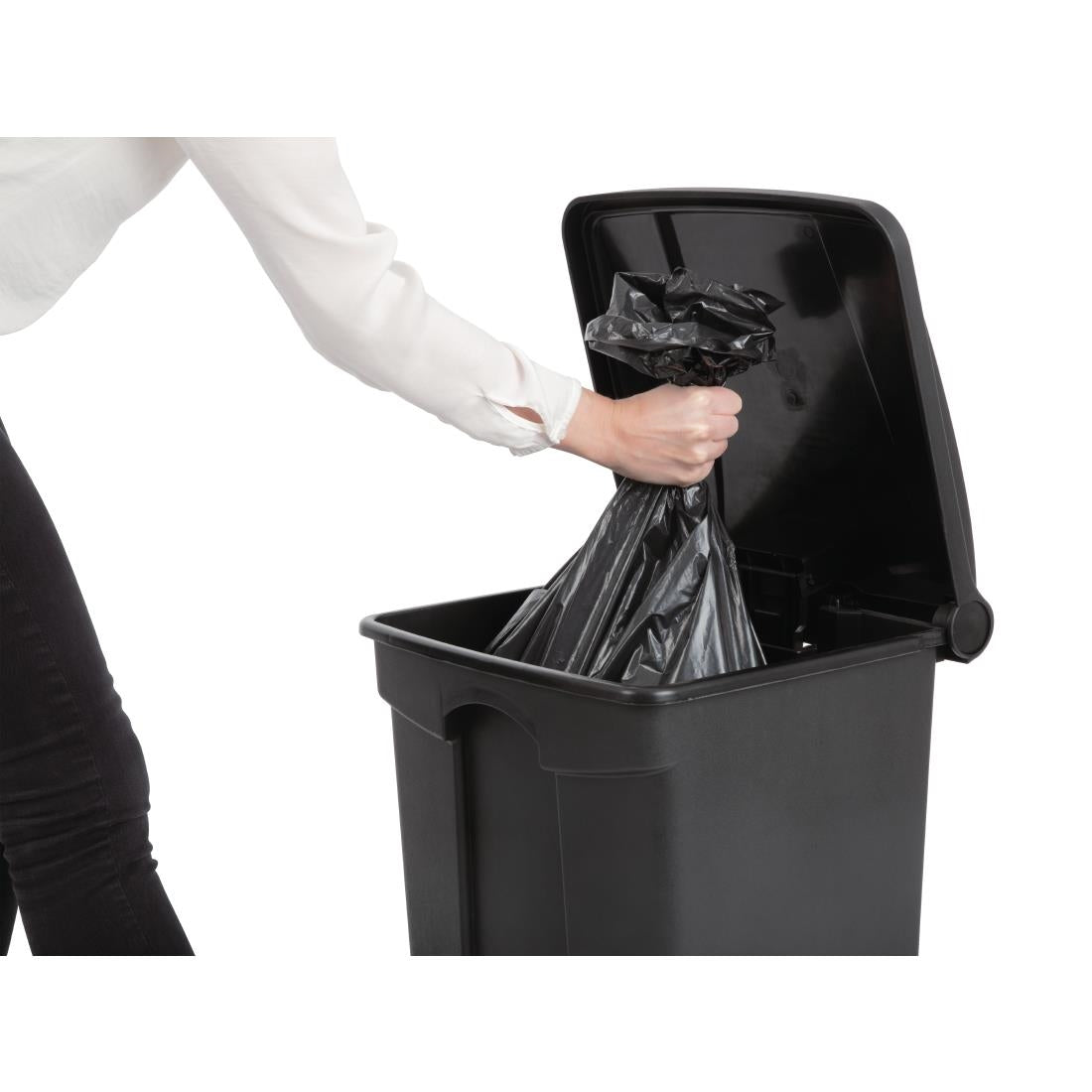 Jantex Pedal Bin Black 45Ltr • PAS-CW722