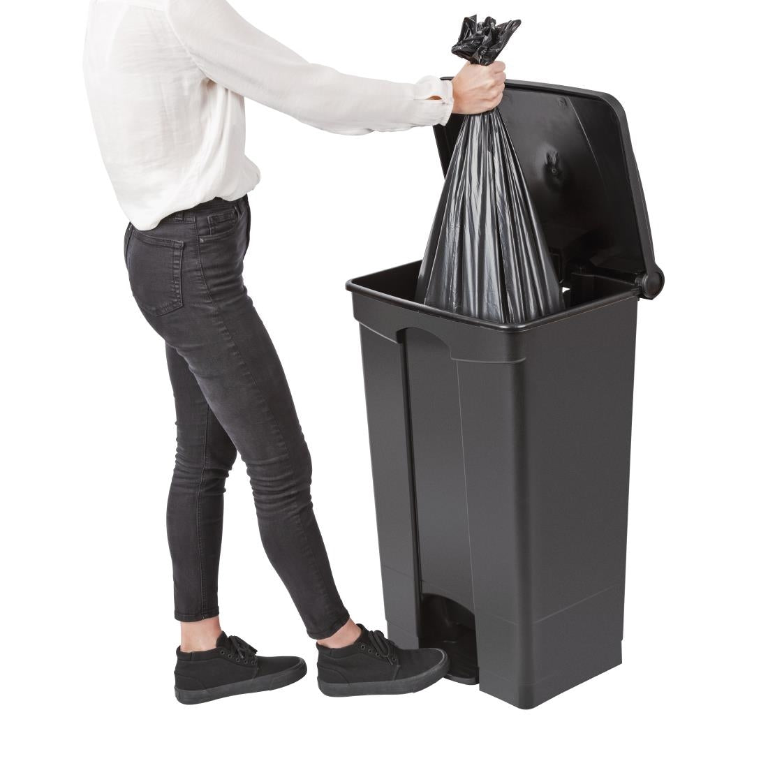 Jantex Pedal Bin Black 87Ltr • PAS-CW724