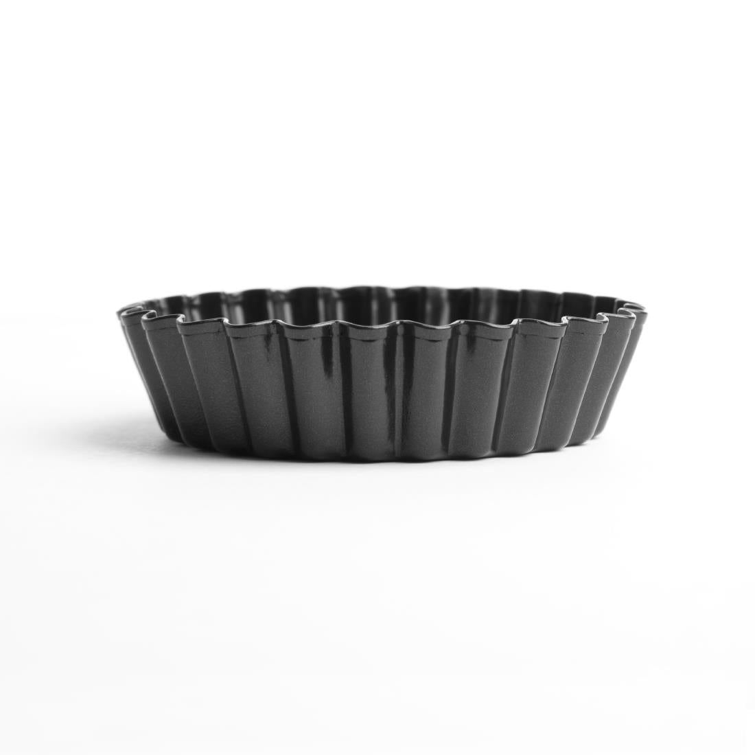 Vogue Non-Stick Mini Quiche Tin With Removable Base 80mm (3 Pack) (Diameter: 80mm | Pack of 3) • PAS-CW990