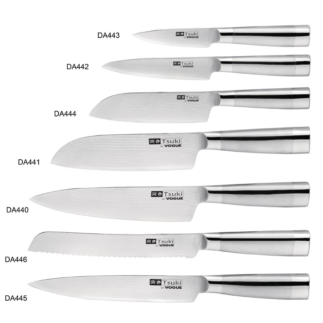 Vogue Tsuki Series 8 Santoku Knife 177mm • PAS-DA441