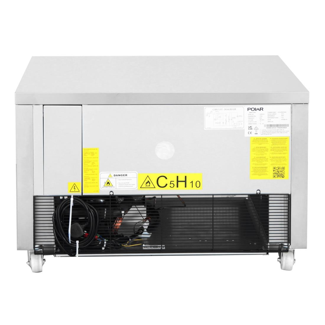 Polar U-Series Single Drawer Dual Temperature Counter Fridge Freezer 2xGN • PAS-DA994-A