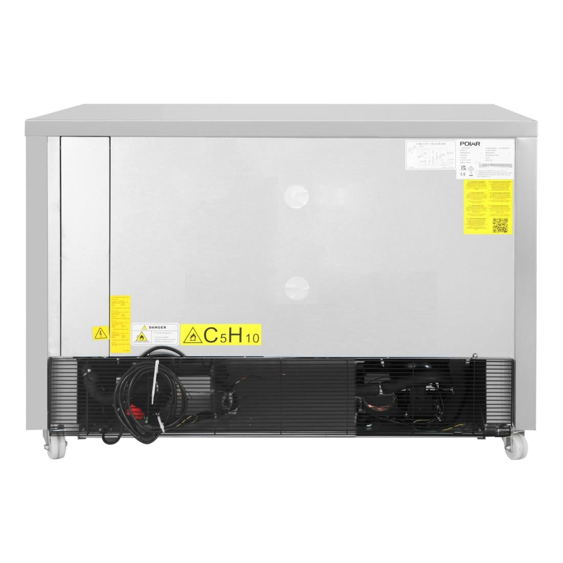 Polar U-Series Double Drawer Dual Temperature Counter Fridge Freezer 6xGN • PAS-DA997-A
