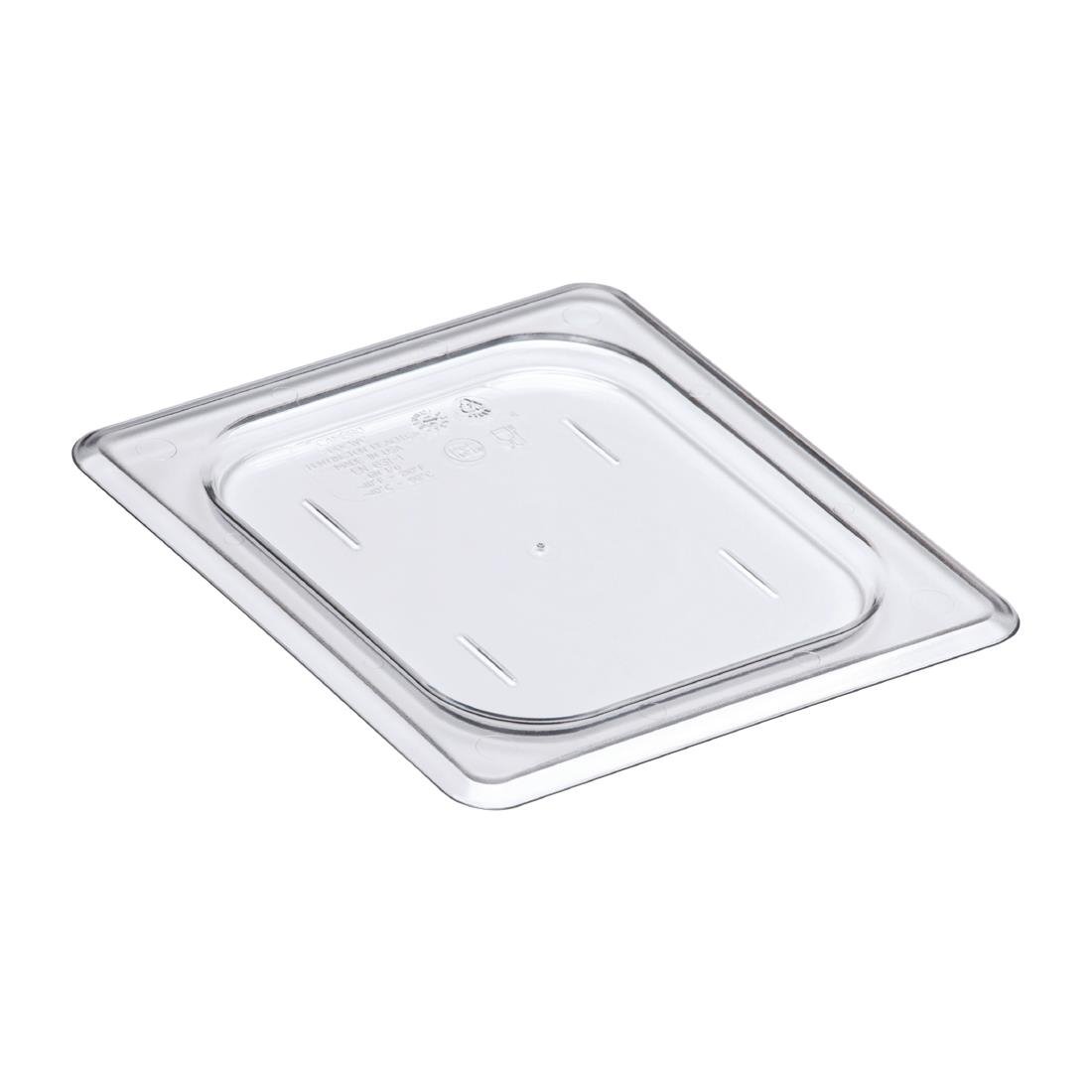 Cambro Polycarbonate Gastronorm 1/6 Flat Lid - Clear • PAS-DC666