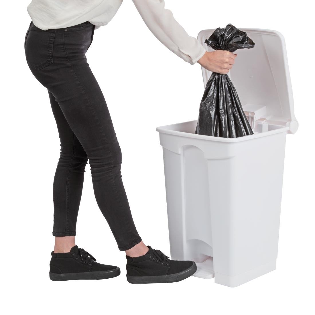 Jantex Pedal Bin White 45Ltr • PAS-DC709