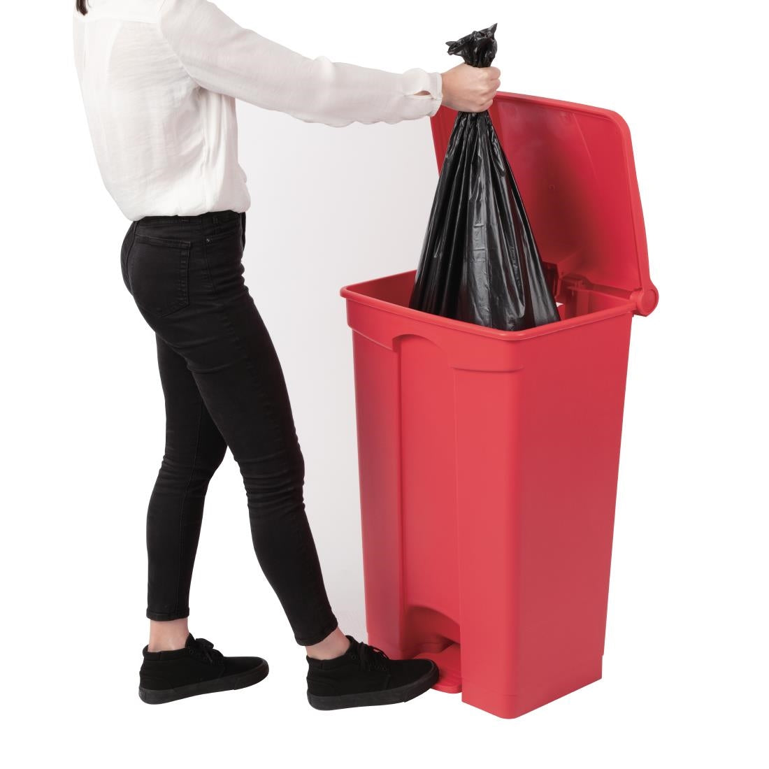 Jantex Pedal Bin Red 87Ltr • PAS-DC712