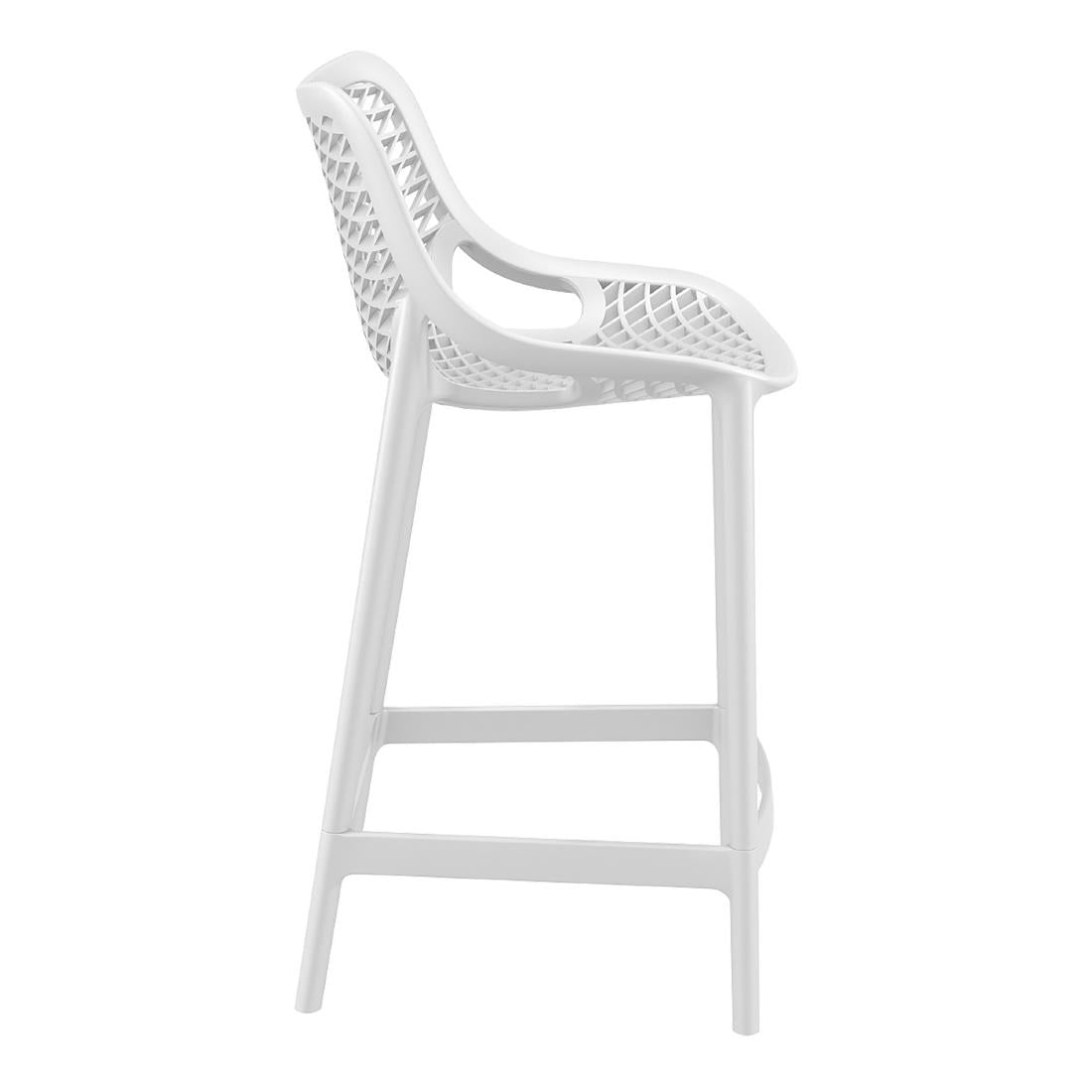 Furnlink Siesta Exclusive Air Barstool 65 - White (2 Pack) (Pack of 2) • PAS-DD023