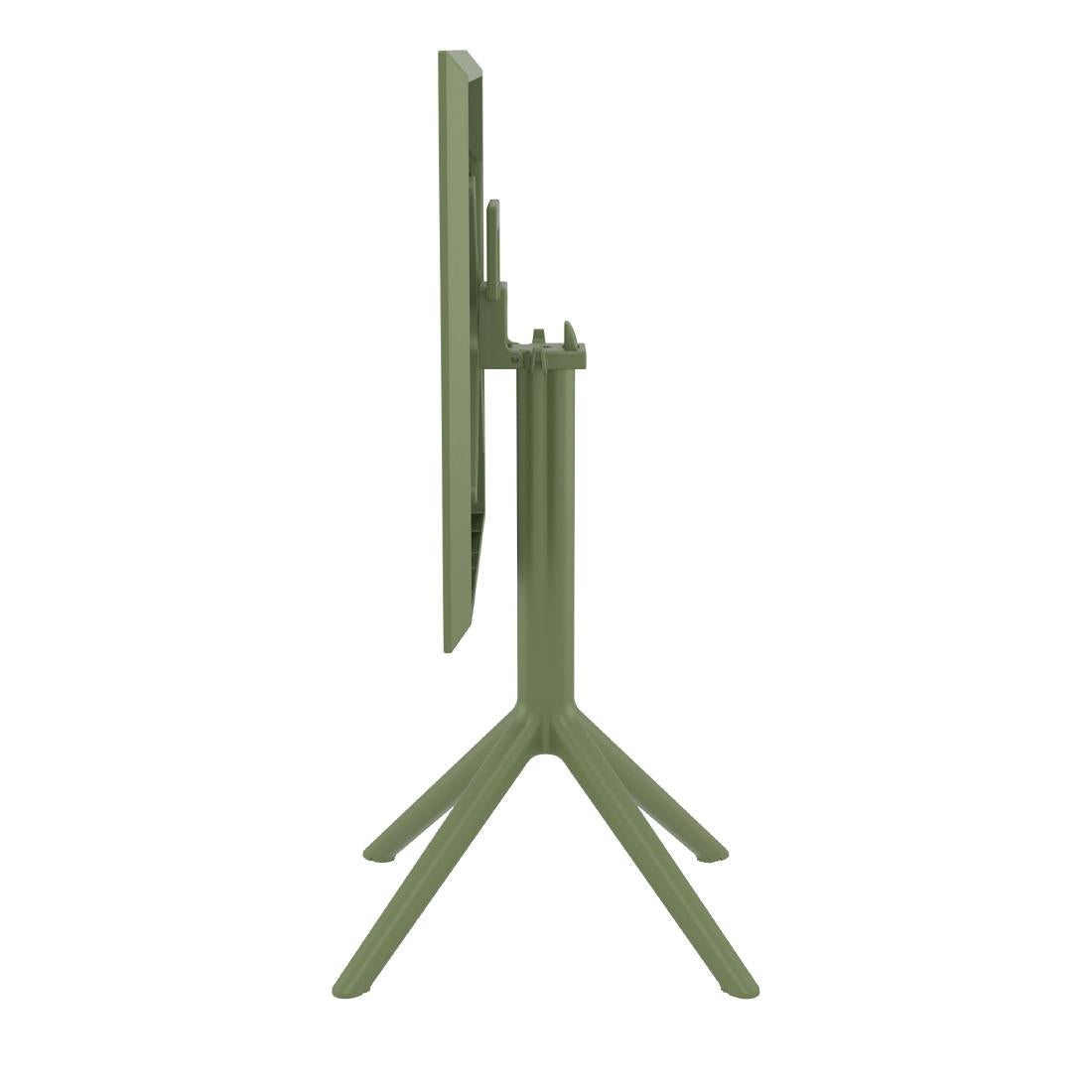Siesta Exclusive Sky Folding Table 60 Square Olive Green • PAS-DD085