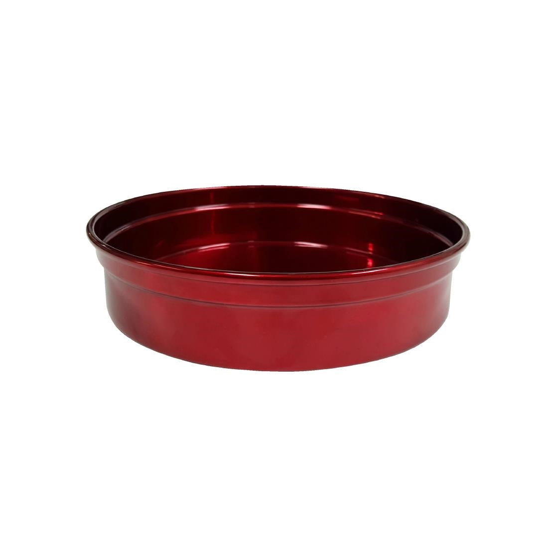 Tomkin Chef Inox Round Aluminium Bar Tray Red 330x50mm (330x50mm | Red | Aluminium) • PAS-DD434