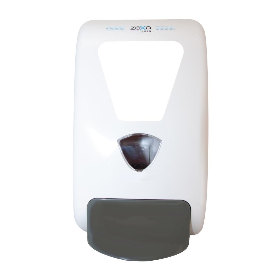 Zexa manual dispenser with plain white fascia plate • PAS-DD452