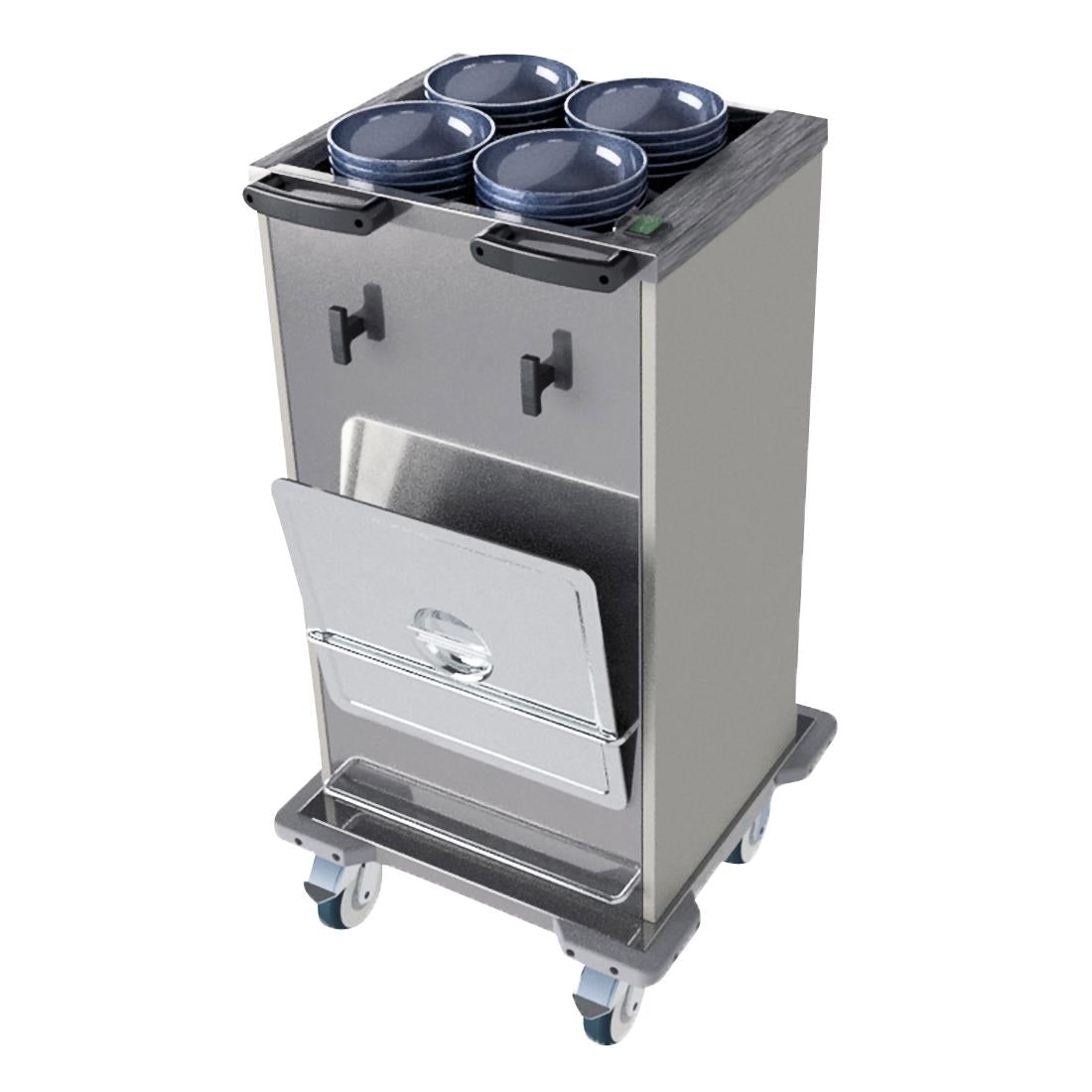 Versigen Mobile heated crockery dispenser - single tube (Power: 0.6kW | Capacity: 75x305mm plates) • PAS-DD513