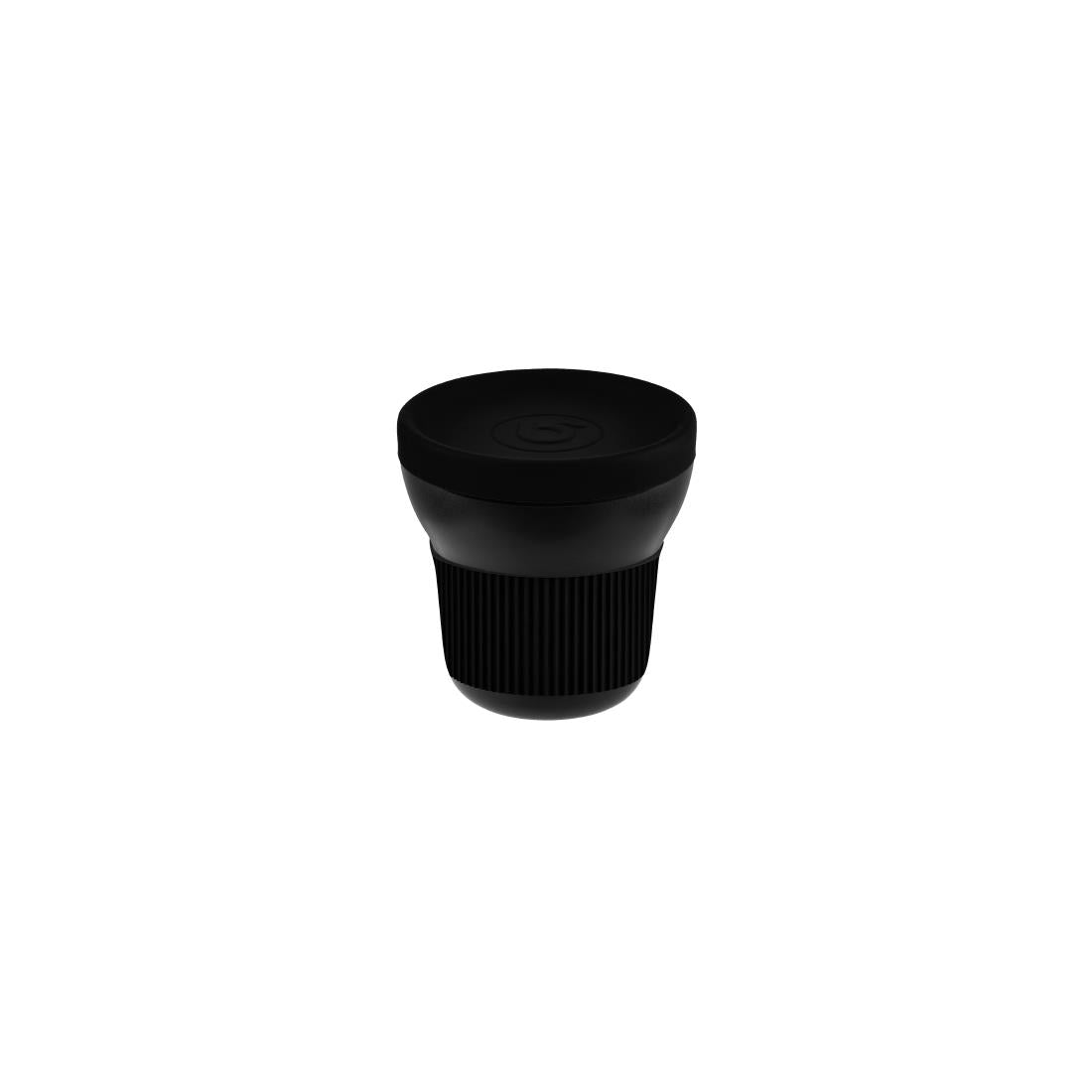 Bonna Notte Black Softline Mug With Silicone Cover & Sleeve 300ml (6 Pack) • PAS-DD532