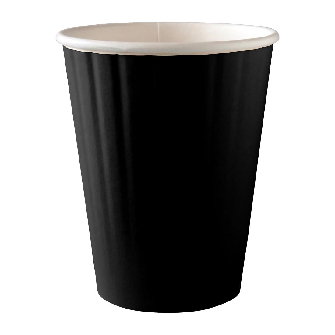 BioPak BioCup Double Wall Black - 390ml 90mm (1000 Pack) (390ml | 90mm | Compostable | Pack of 1000) • PAS-DD565