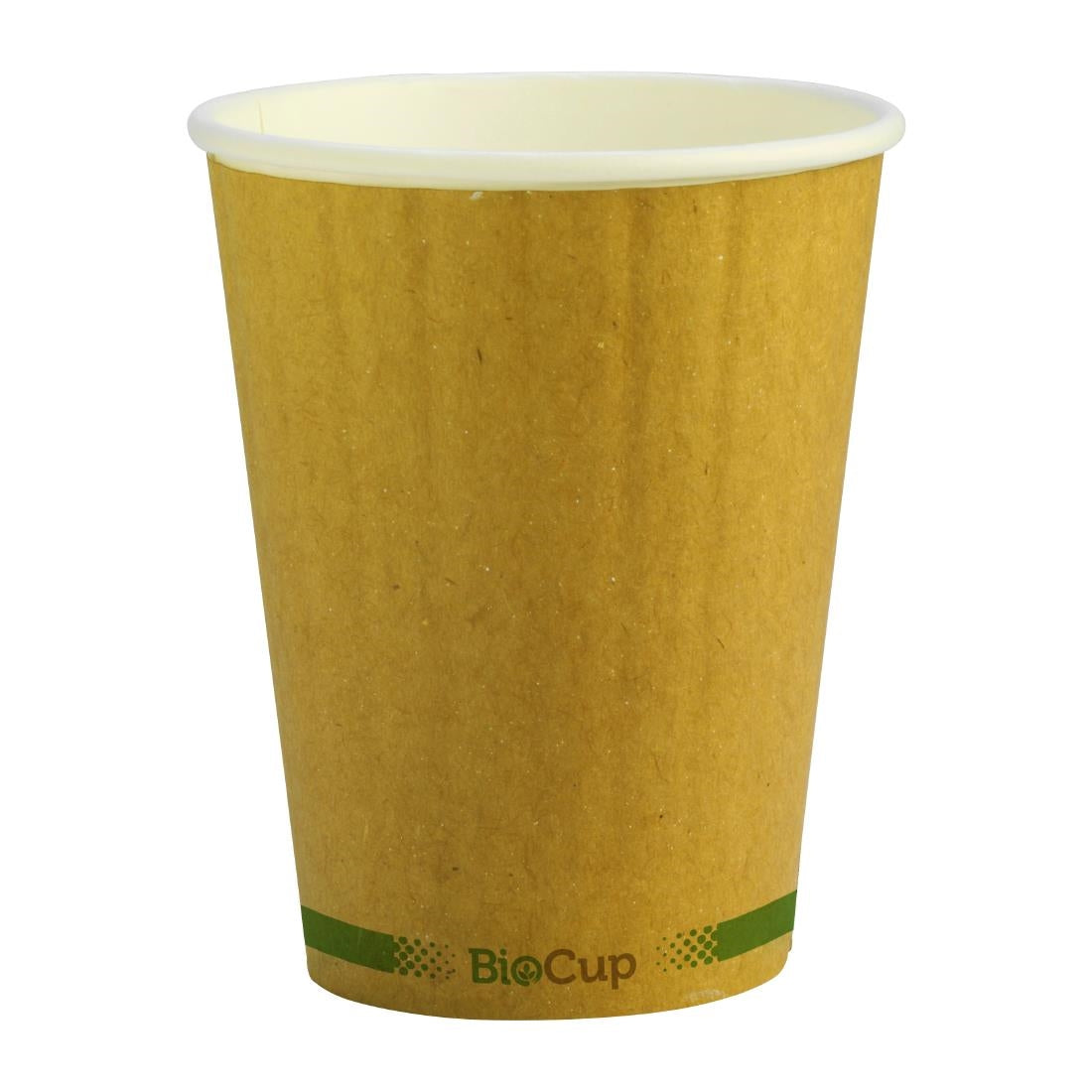 Biopak BioCup Double Wall Kraft Green Line - 390ml / 90mm (1000 Pack) • PAS-DD807