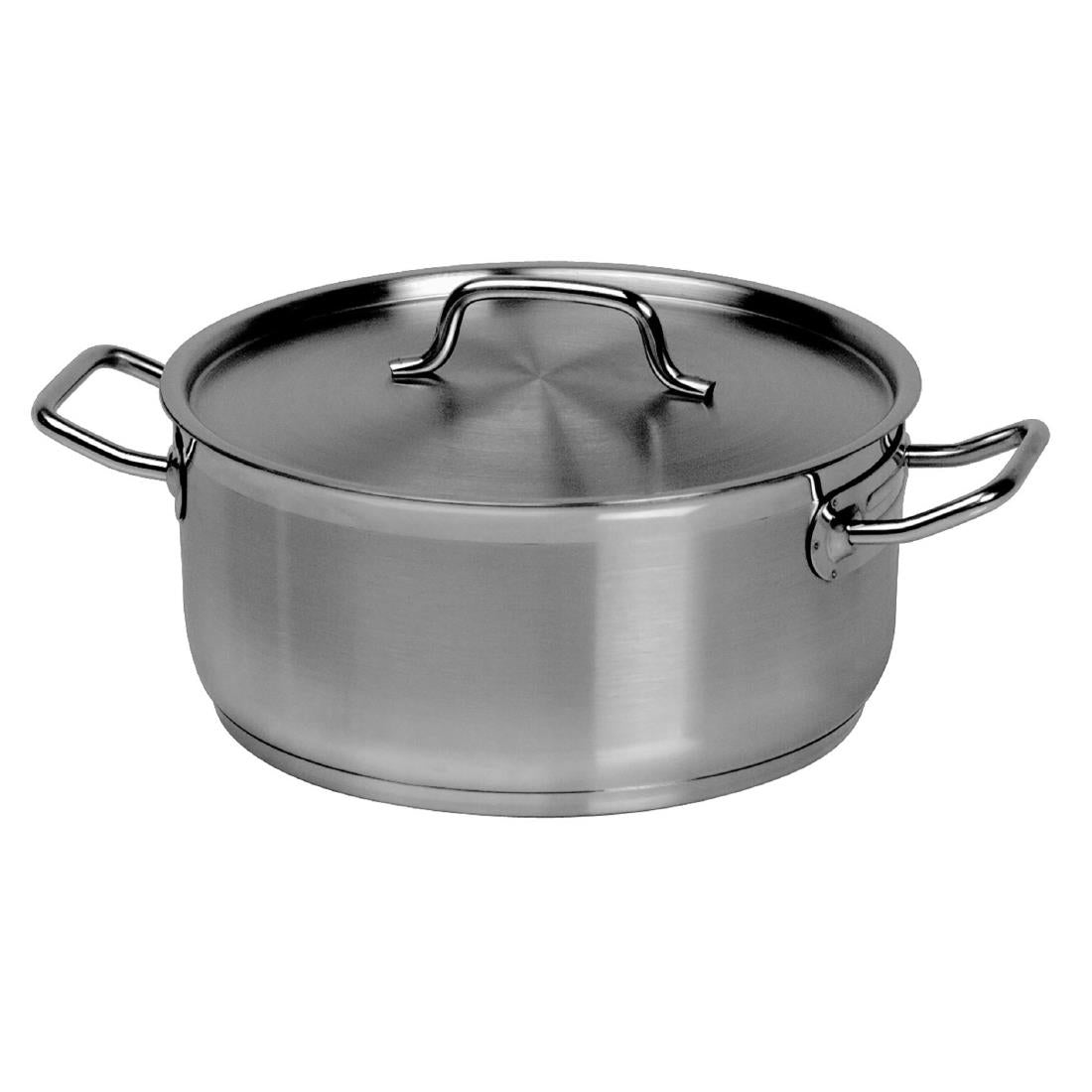 Förje Low Casserole Pot with Lid 5Ltr • PAS-DD868