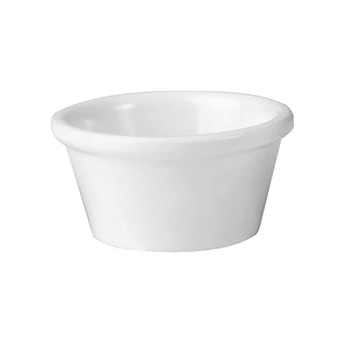Coucou Melamine Ramekin Smooth White - 60ml • PAS-HU756