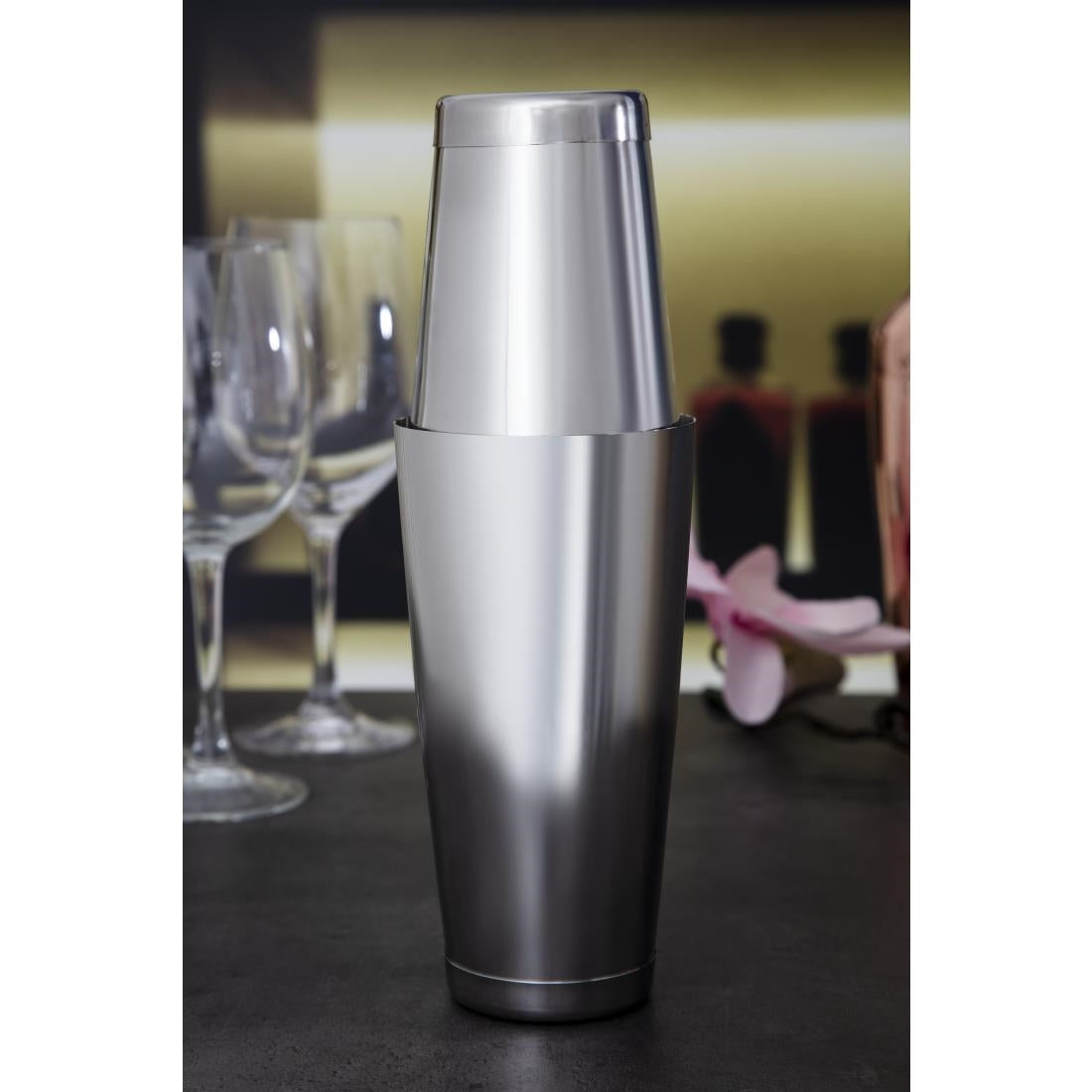 Beaumont Mezclar Tin on Tin Boston Cocktail Shaker Stainless Steel • PAS-DF225