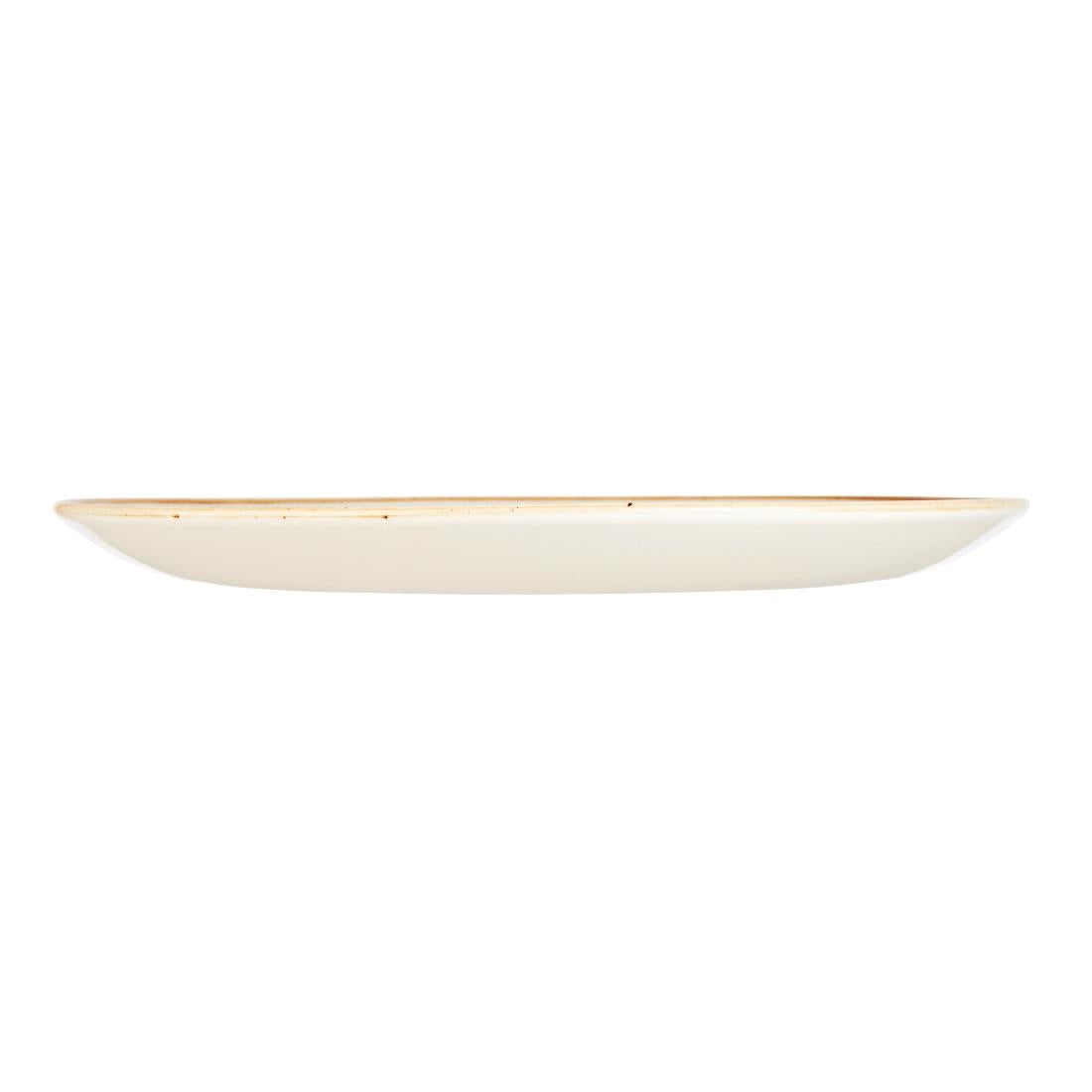 Churchill Stonecast Round Coupe Plate Mustard Seed Yellow 288mm • PAS-DF784