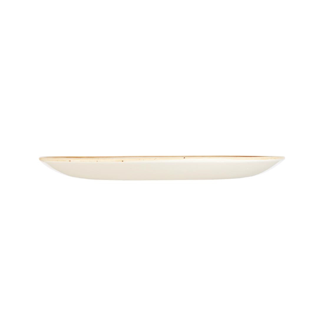 Churchill Stonecast Round Coupe Plate Mustard Seed Yellow 260mm • PAS-DF785