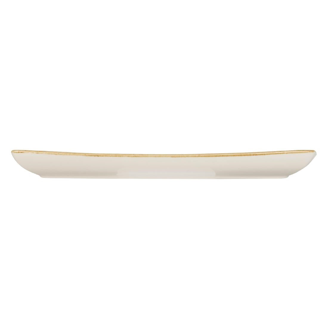 Churchill Stonecast Rectangular Plate Mustard Seed Yellow 350 x 185mm • PAS-DF792