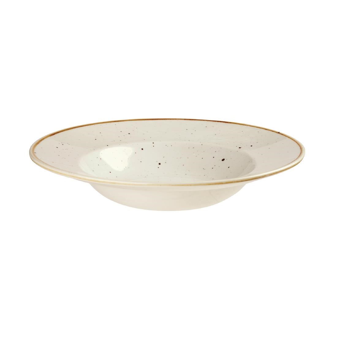 Churchill Stonecast Round Wide Rim Bowl Barley White 240mm • PAS-DF799