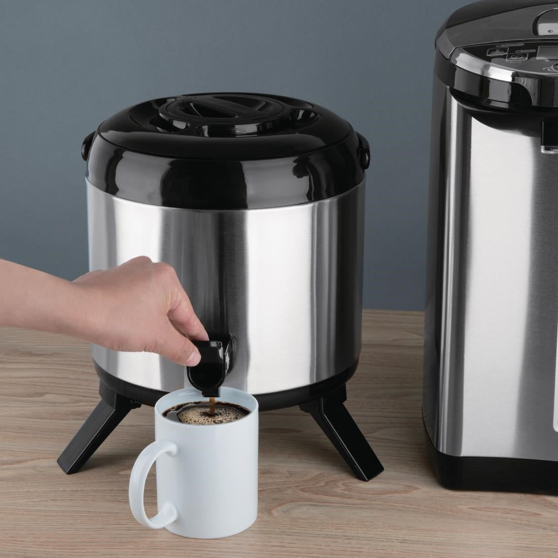 Olympia Stainless Steel Double-Wall Beverage Dispenser 6Ltr • PAS-DH709