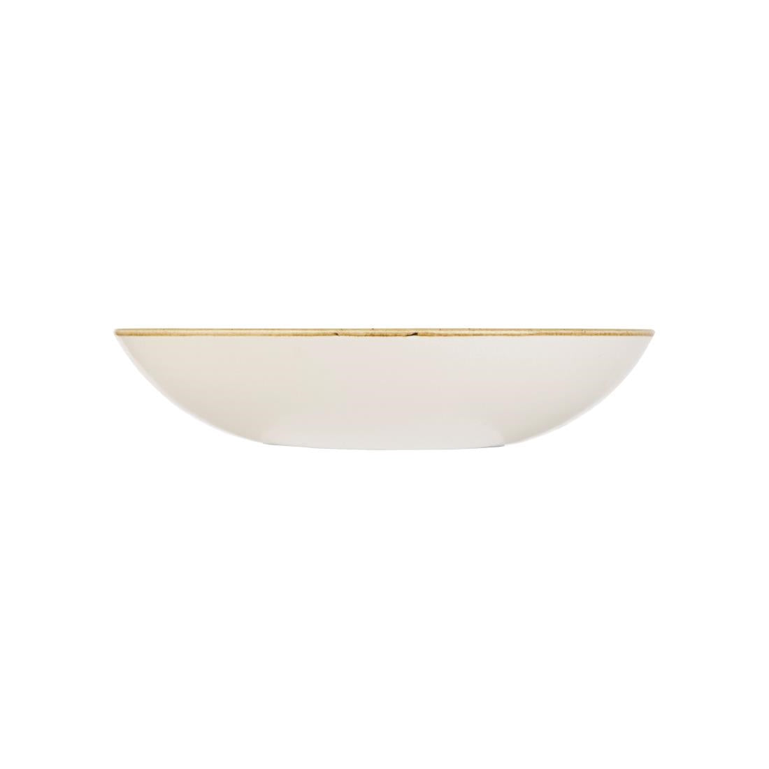 Churchill Stonecast Round Coupe Bowl Barley White 315mm • PAS-DK521