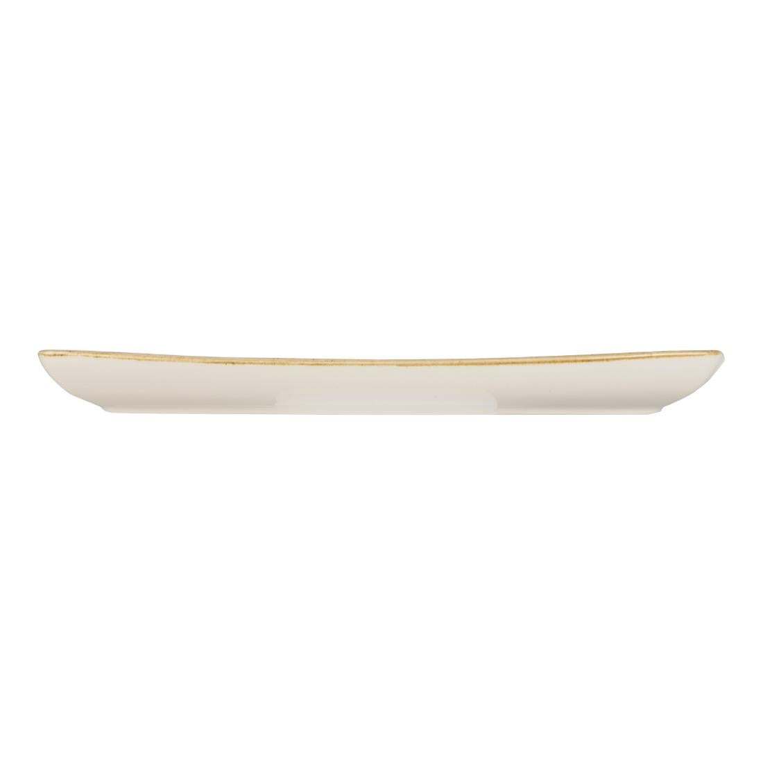 Churchill Stonecast Rectangular Plate Barley White 350 x 185mm • PAS-DK527