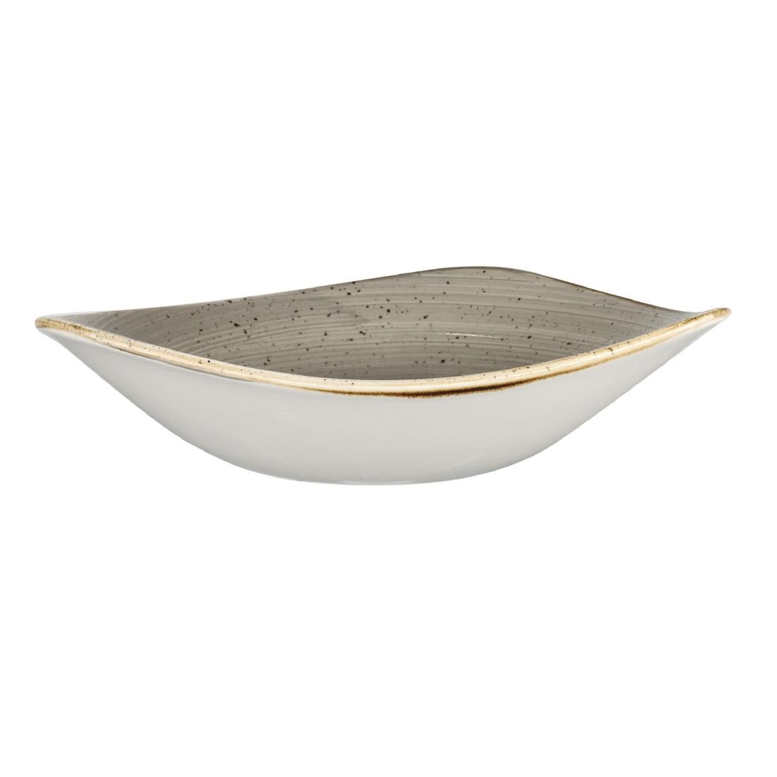 Churchill Stonecast Triangle Bowl Peppercorn Grey 185mm (12 Pack) (Pack of 12) • PAS-DK560