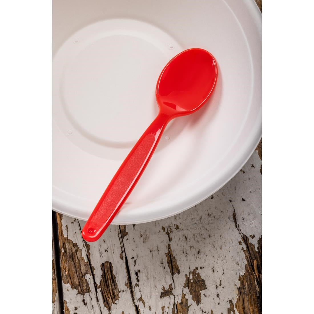 Olympia Kristallon Polypropylene Spoons Red (12 Pack) (Pack of 12) • PAS-DL122